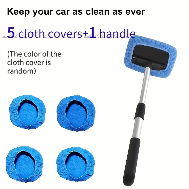 

Lot de plusieurs housses de chiffons de nettoyage en microfibre bleue pour poignée, chiffons en microfibre réutilisables et absorbants pour le nettoyage des vitres et des de , avec couleur aléatoire.