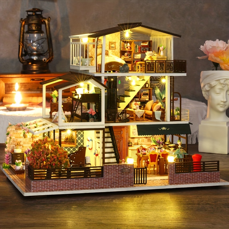 1pc Kit Casa Bambole In Miniatura te Assemblaggio Creativo - Temu Italy