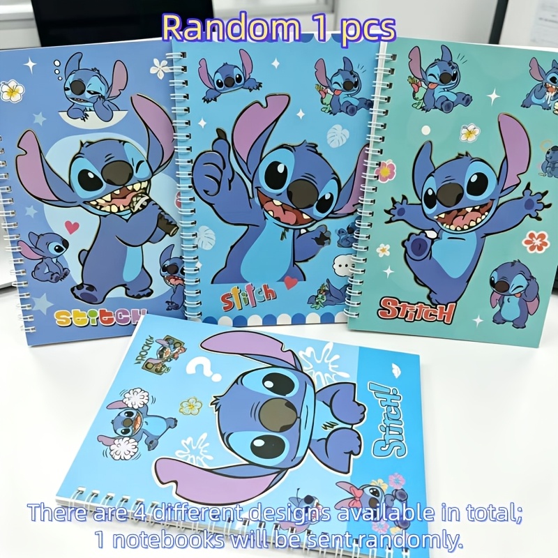 TEMU Random 1pc Stitch And Spiral Coil Notebook Stationery, Ruled Journal, Planner, Exquisite And Fashionable Design, Writing And Study Supplies,