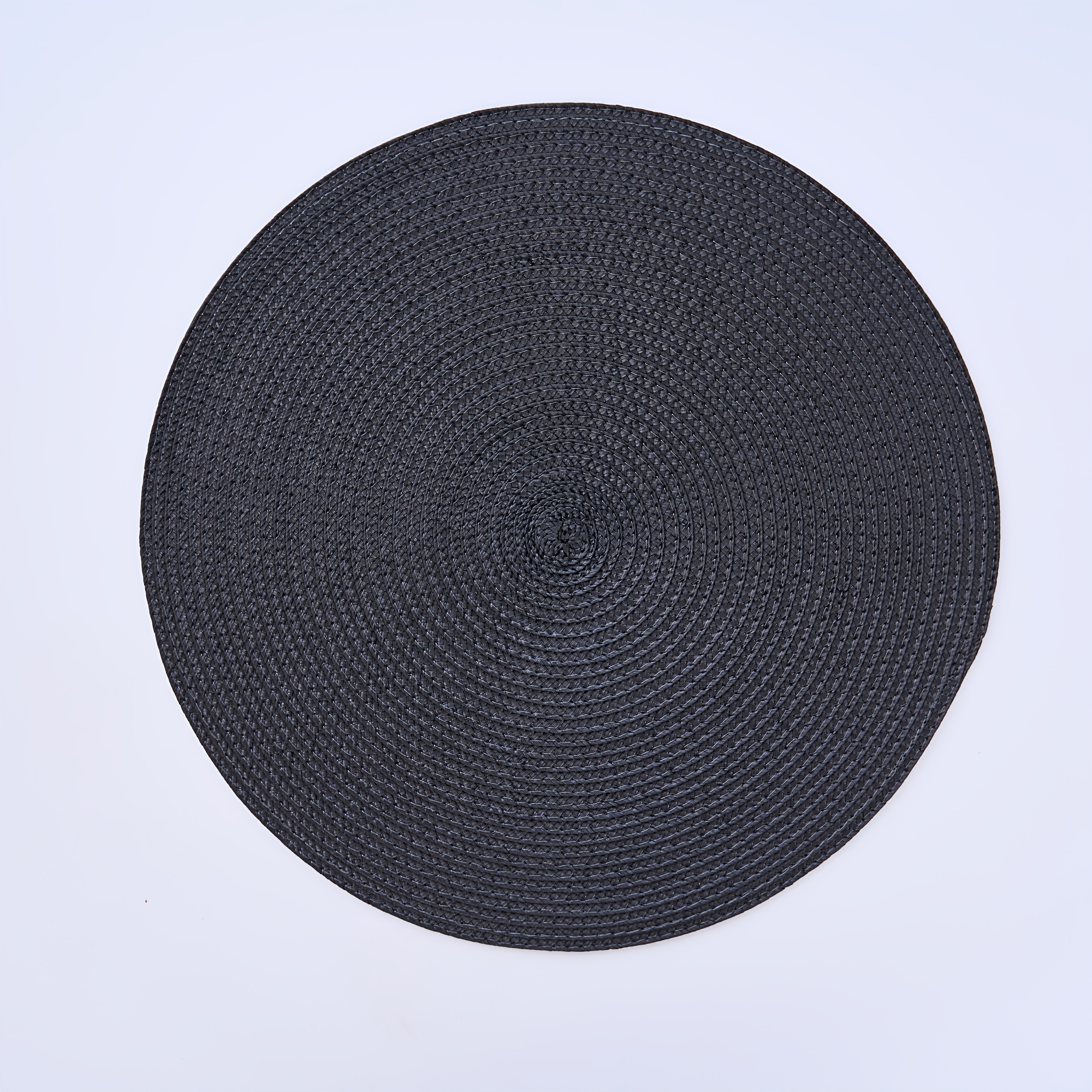TEMU 2pcs Solid Color Round Placemats, 14.9 Inches, Multiple Colors Available - Minimalist Style Home/kitchen/dining Table Decorative Mats; Non-slip
