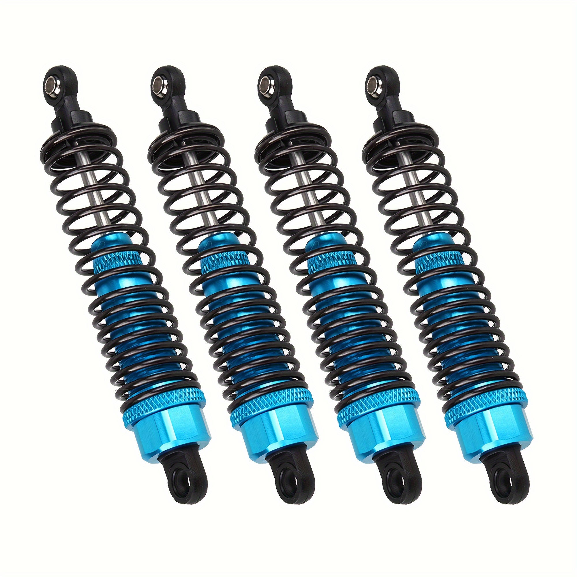 

4pcs Aluminum Alloy Shock Absorbers For Rc 1:16 -road Vehicles, Fit - Blue