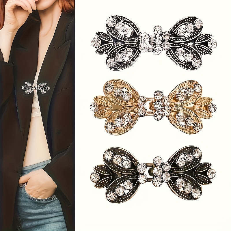 1 3pcs elegant cardigan clips   for open front sweaters shawls and dresses womens fashion accessory