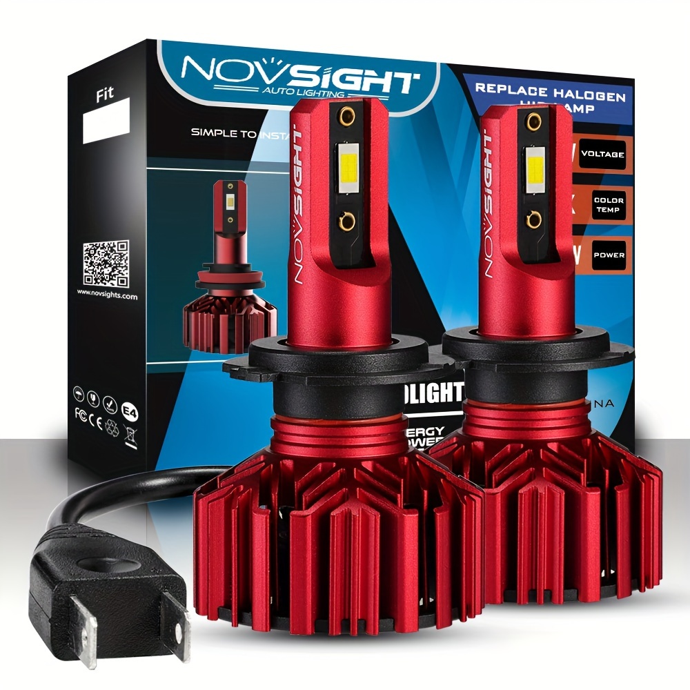

Novsight Headlight Hi/lo Beam Led H7 H11 9005 9006 5000lm 6500k Auto Headlamp Light Bulbs