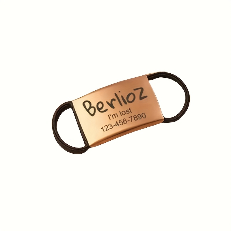 TEMU Custom Pet Tags, Labels For Cat And Dog Harnesses, Lost Prevention Id Tags, Stainless Steel Id Tags For Harnesses.