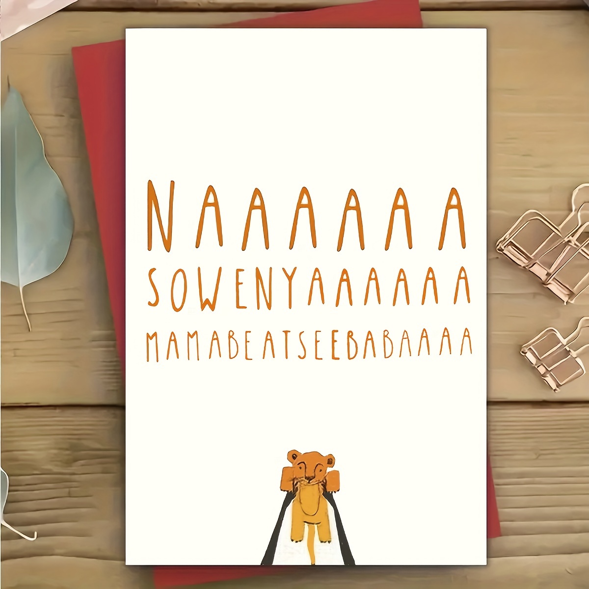 

-themed Newborn Greeting Card With Laser-cut Design - Humorous & Versatile Blessing, Unique Gift, 4.7" X 6.7" With Envelope
