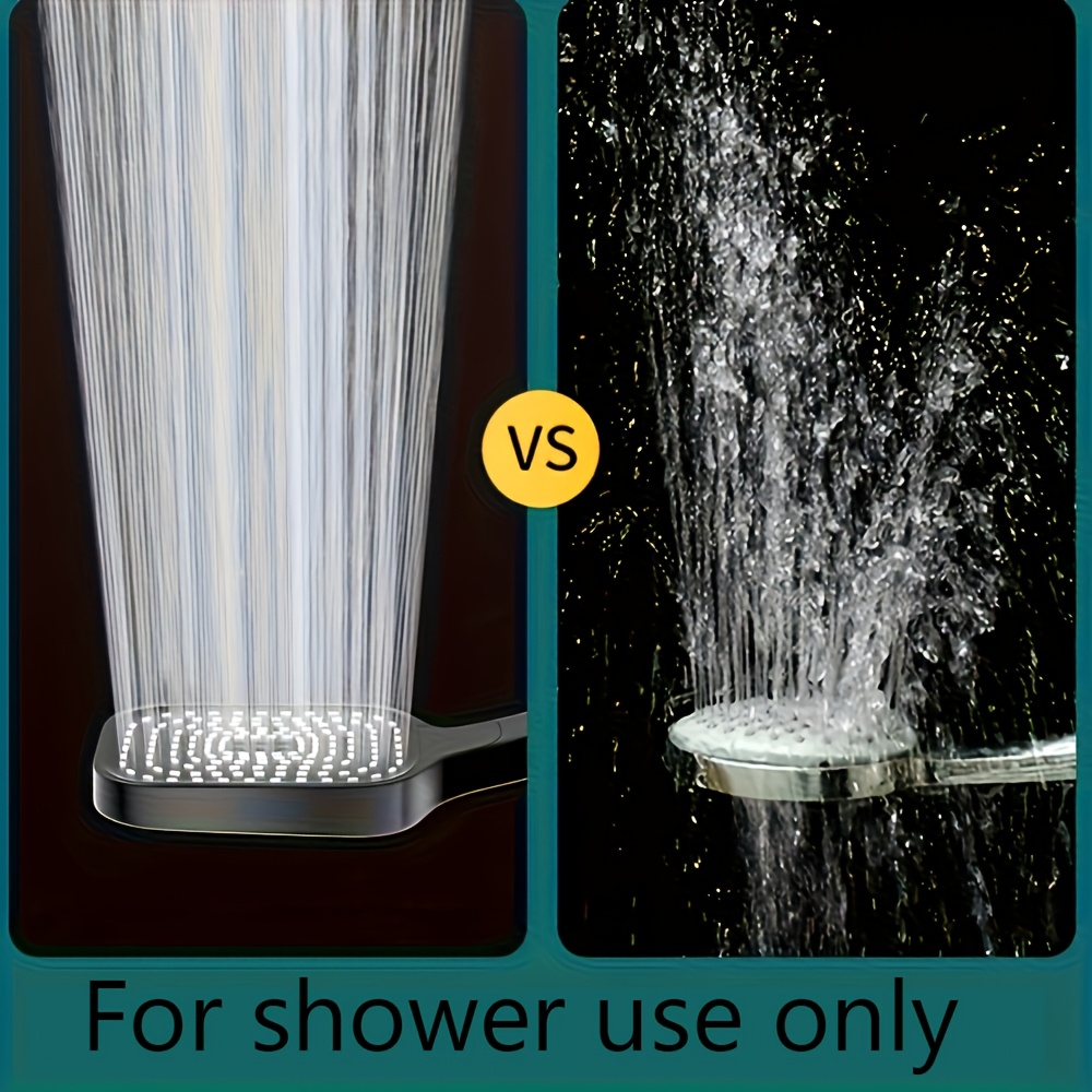 High-Pressure Water-Saving Shower Nozzle with 3 Adjustable Modes