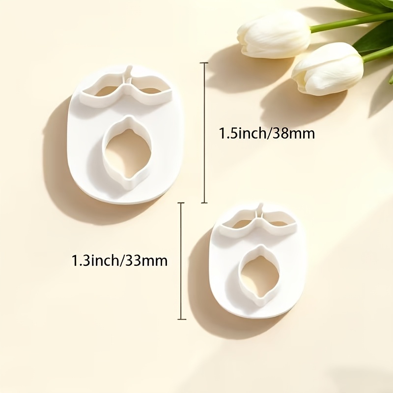 TEMU 2pcs Bohemian Lemon Polymer Clay Cutters Suitable For Handmade Jewelry Making, Spring Valentine's Diy Craft With Lemon Fruit Shapes, No Power