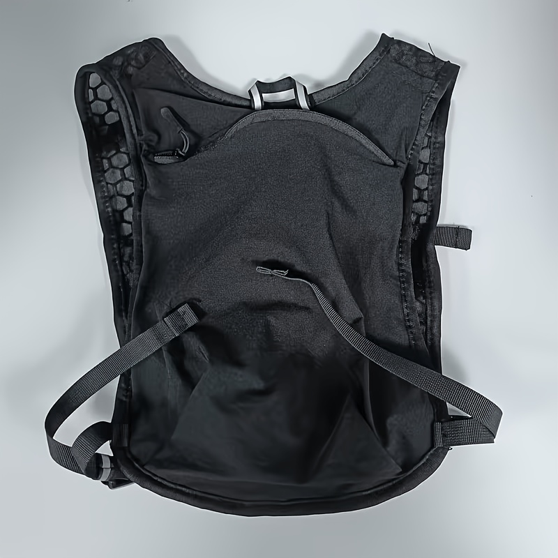 TEMU 【商品名】ブラック スポーツベスト オフロード アウトドア ランニング スポーツ バックパック ベスト ランニング専用バックパック 超軽量 薄型 便利 通気性 アウトドア 収納バッグ 大容量