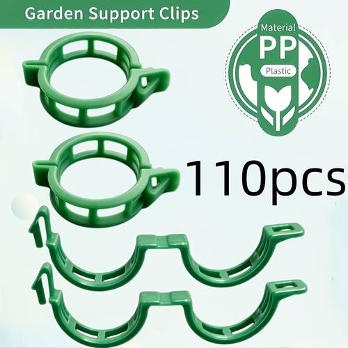 110pcs large size thickened durable plastic garden lattice clips ideal for supporting tomatoes eggplants and vegetables