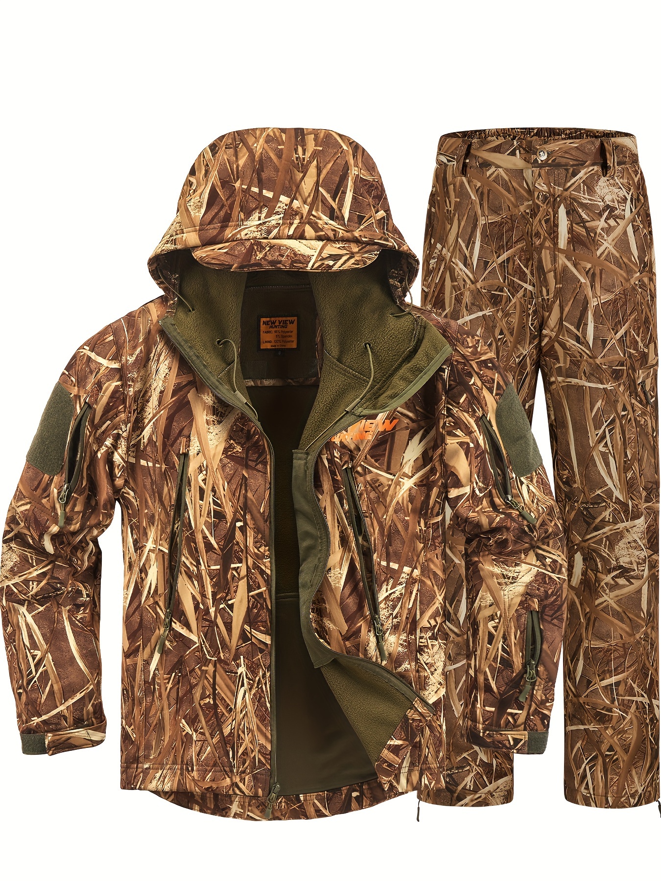 Combinaison De Pluie Tongcamo Homme - Veste + Pantalon Imperméable Léger - Chasse Camo - Avec Sac