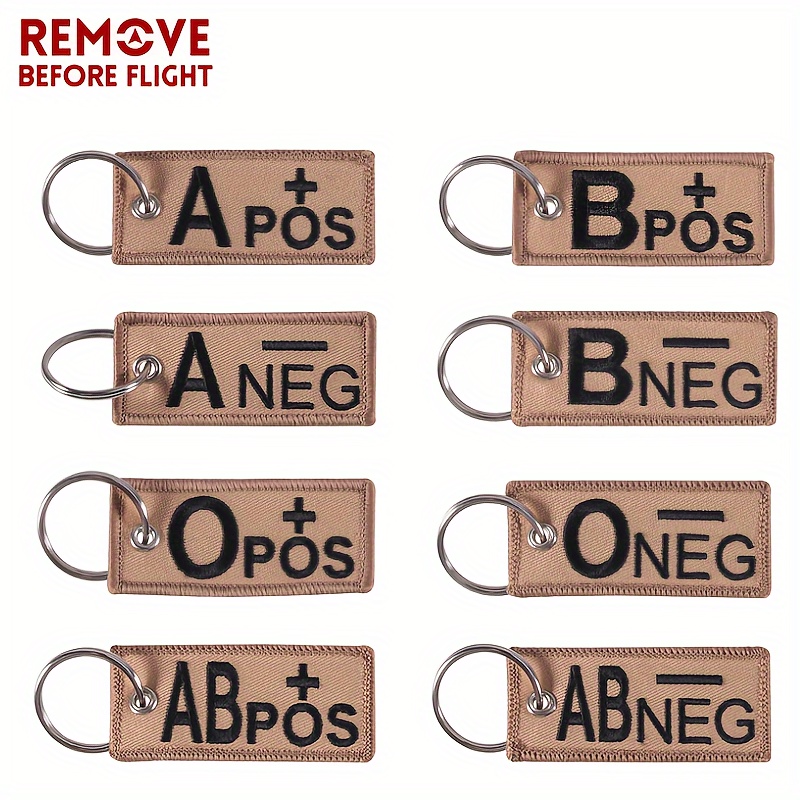 

1pc Fashion Keychains A++o+ Front Pos Negative Neg Group Tactical Military Emergency Key Chain