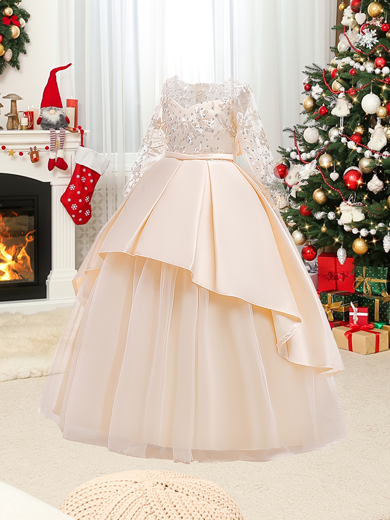 satin long sleeve off the shoulder wedding dress Godiva – A & M Enterprises Bridal