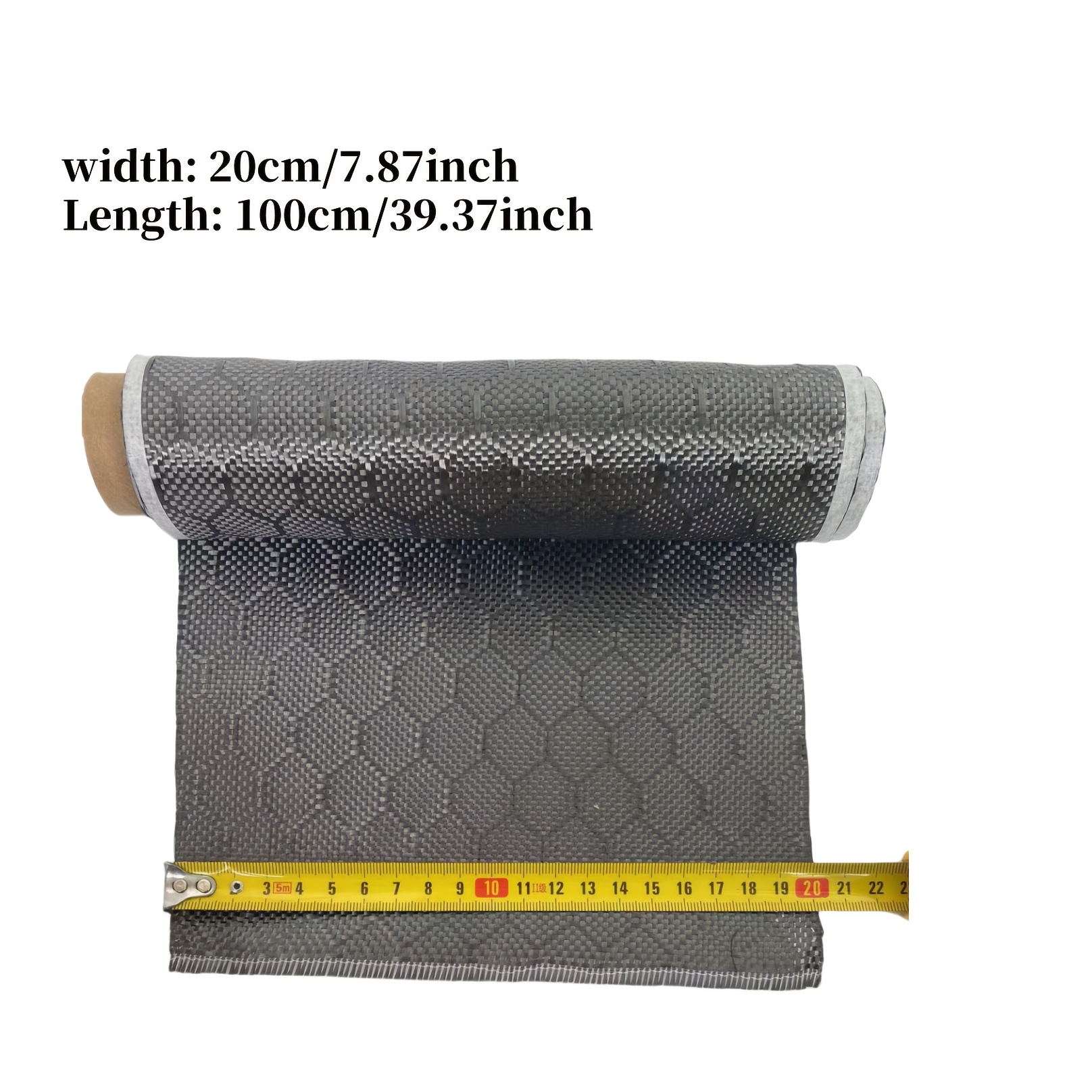 TEMU Hexagonal Carbon Fiber Fabric Football Pattern Honeycomb Cloth - Durable Anodized Finish, Ideal For Sports Equipment And Decor, Sports Equipment