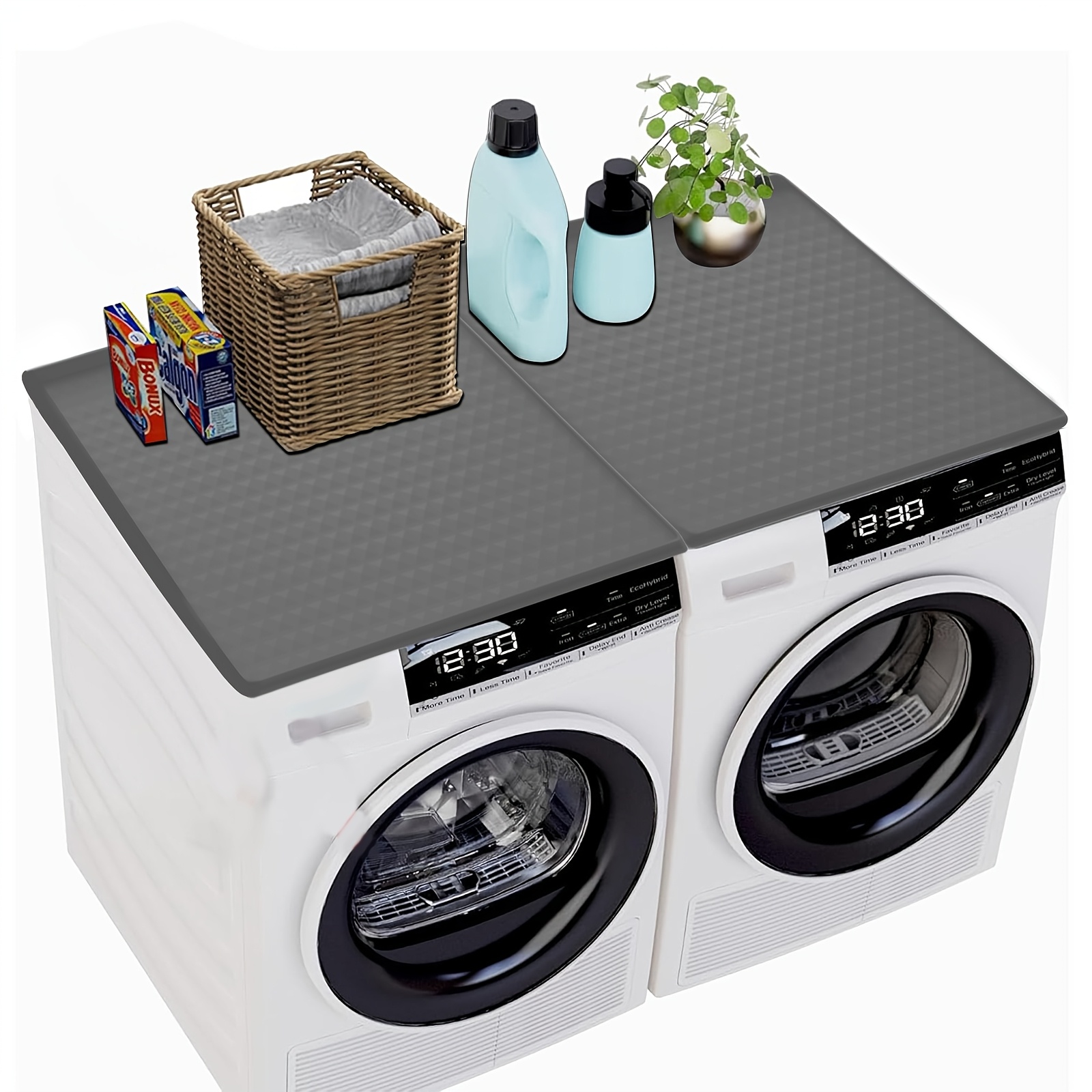 TEMU Covers For The Top Of Washers And Dryers, Protective Mats For The Tops Of Washing Machines And Dryers, Non-slip Mats For Laundry Machines, Silicone Mats That Are