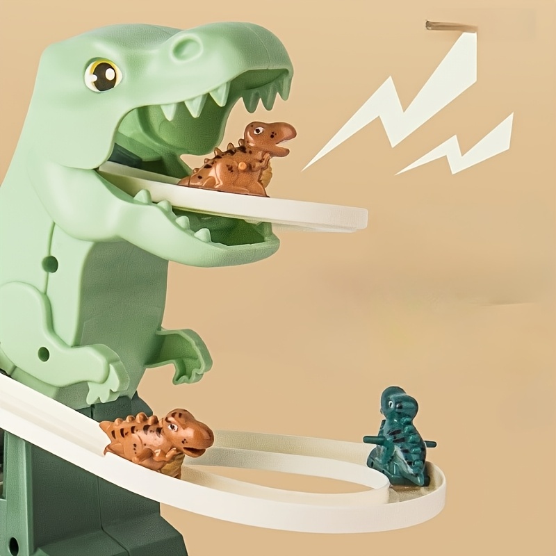 Dinosaur Assembly Puzzle Electric Slide Track Toy Car