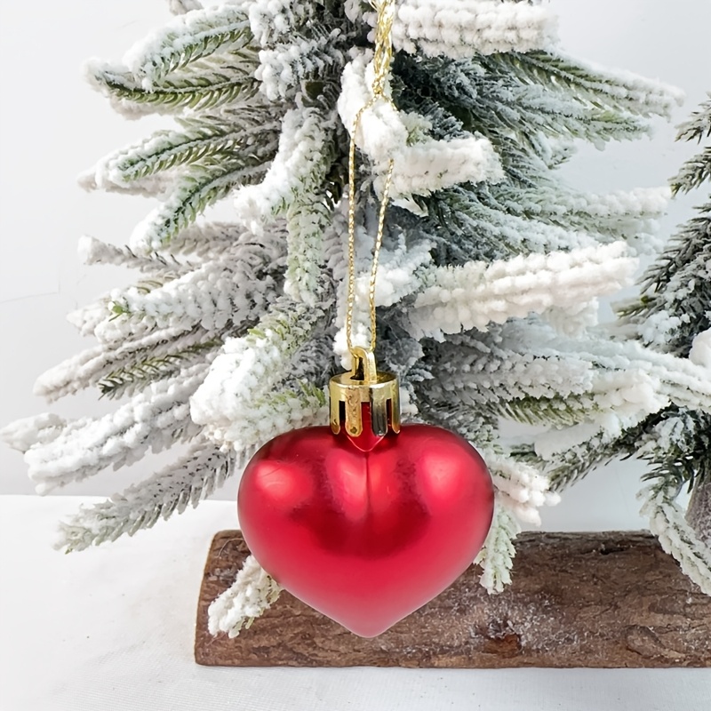 TEMU A Personalized Custom Name Heart-shaped Christmas Ornament - Diy Name/information, Suitable For Trees, Parties, Fireplaces - Name Tag Gift, Tree