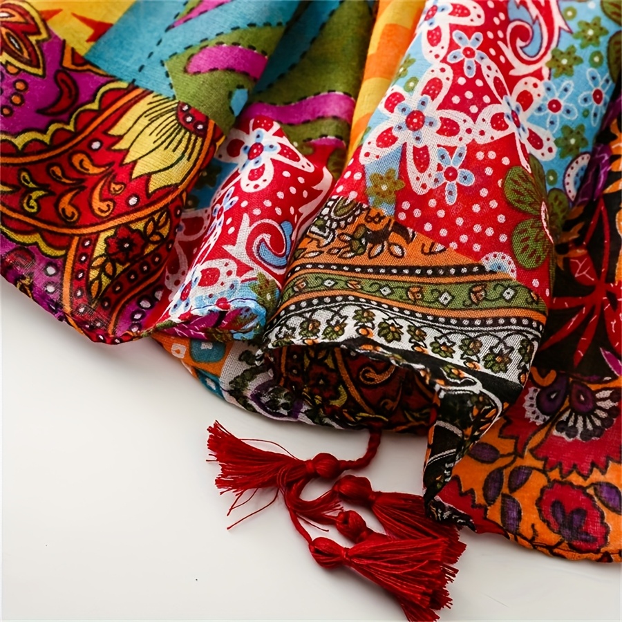 Spring Summer New Womens Red Bohemian Style Casual