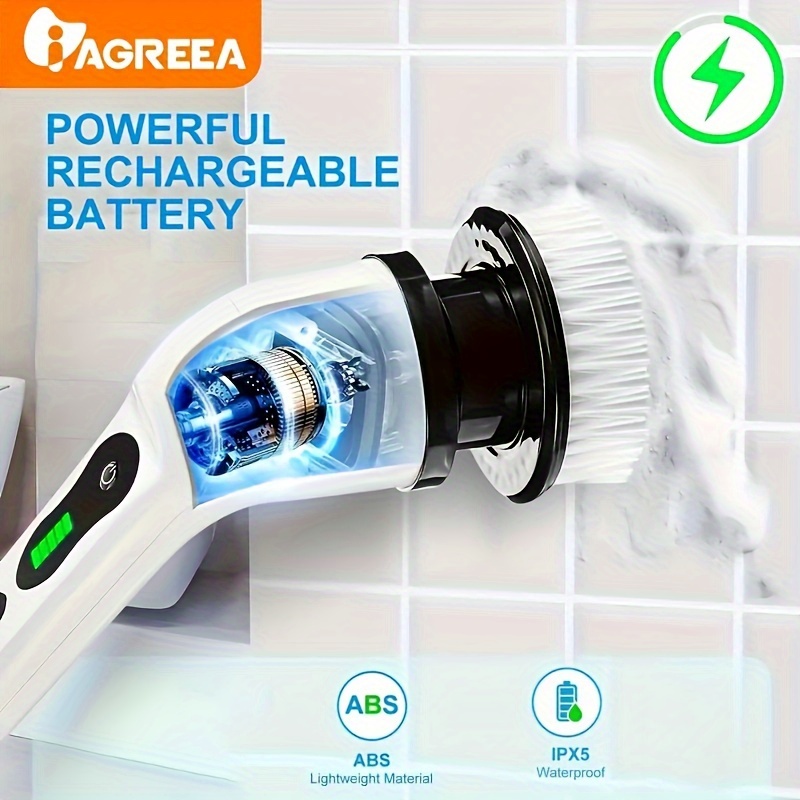 Electric Cleaning Brush Electric Rotary Floor Scrubber - Temu