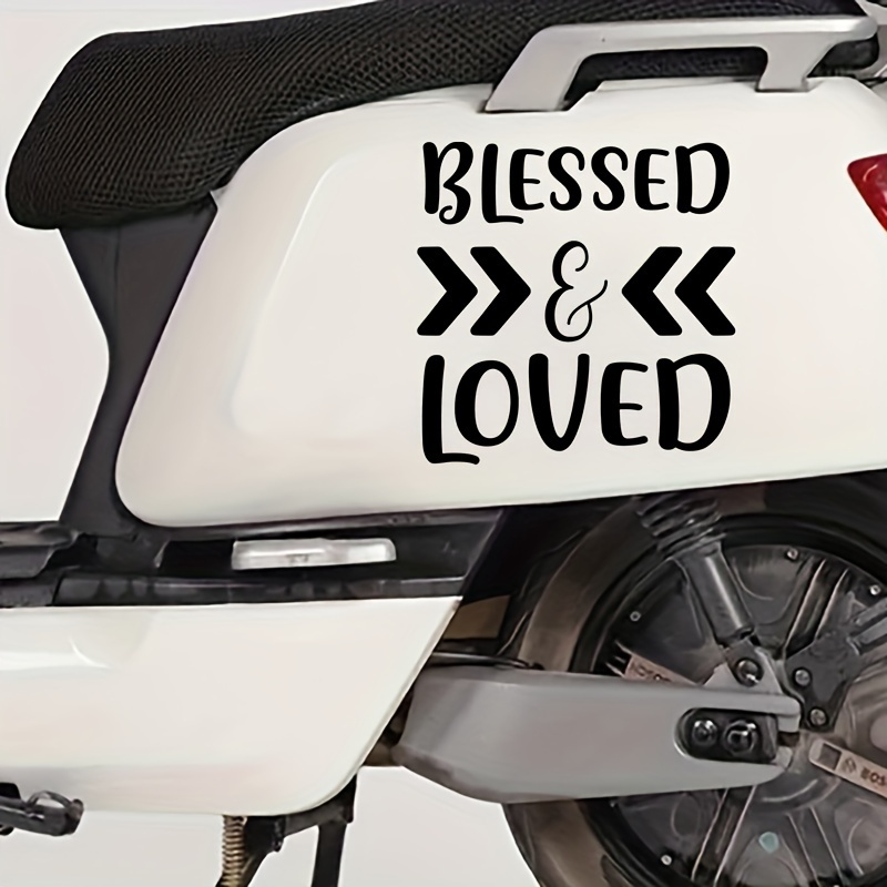 Blessed Loved Car Stickers Laptop Water Bottle Car Truck Van Temu