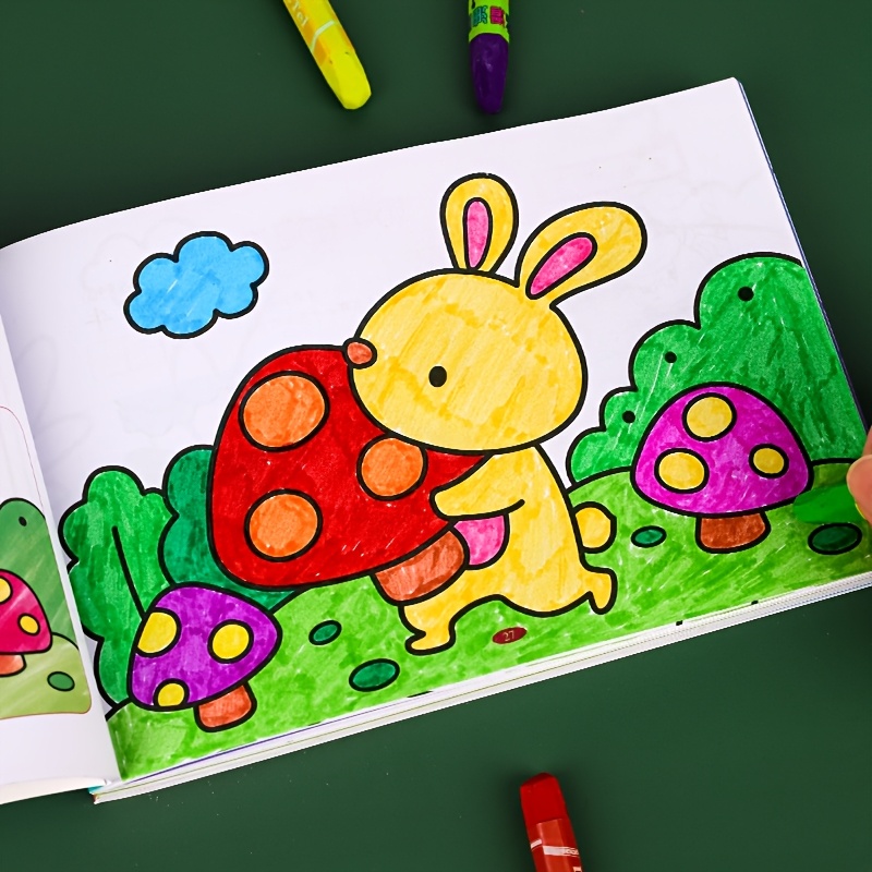 A Coloring Book Designed for Children, Ranging from Simple to More Challenging Levels, Ideal for Early Education And Kindergarten. This Set Offers Educational Art Activities Suitable for Small Hands, Making It a Wonderful Creative Gift for Kids. It Includes a DIY Craft Kit with Paint And a Coloring Book, Perfect for School Gifts. Chinese Version