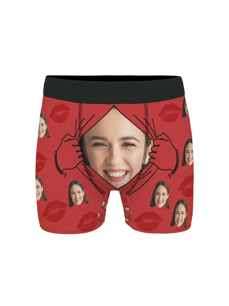 Personalized Boxer Briefs For Men, Custom Face Lip Pattern Boxer Briefs  Gifts For Boyfriend, Valentines Gift For Husband, Funny Personalized  Underwear,custom Underwear - Men's Underwear & Sleepwear - Temu