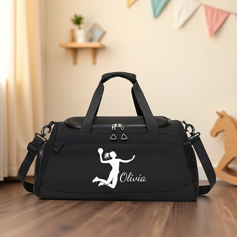 TEMU Diese anpassbare, geräumige Umhängetasche für Damen mit Handball-Muster ist stilvoll vielseitig, was sie zur idealen für Freizeitreisen macht.