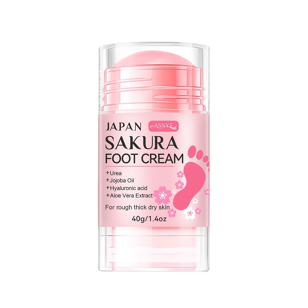 Image of Asnye 60% Urea+sakura Foot Stick, Gentle & Alcohol-free. Rough/dry Feet & Heels. For Hands/feet/joints. Unisex. . Gift Set 40g+40g.