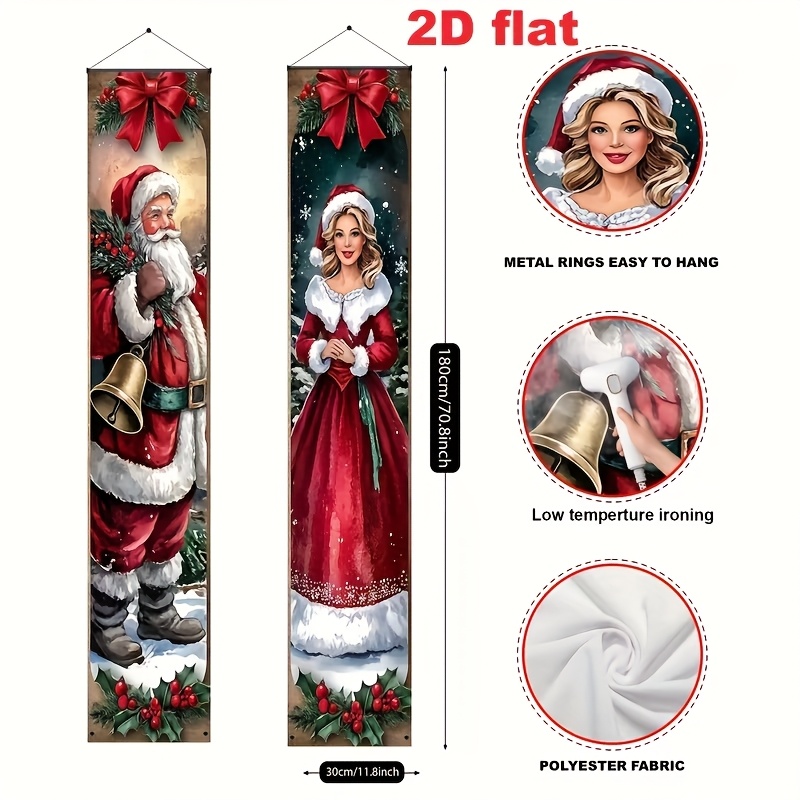 TEMU 2d Flat, 2d Flat - 2d Flat, 2d Flat - 2d Flat Banner [party Banner, Pull Flag/party Banners] 2pcs (11.8 X Inches/30 X 180 Cm), Material,