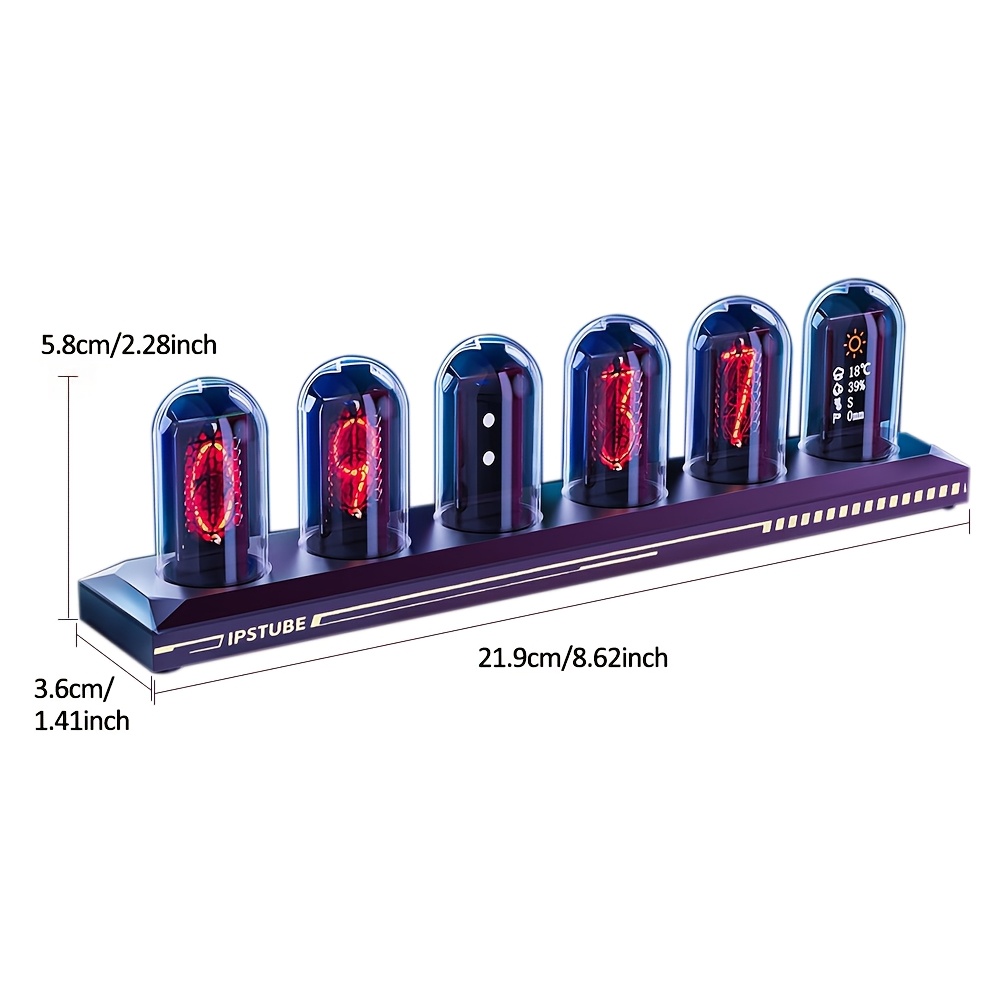 - Switchable Nixie Clock, Digital Calendar And Time Display, Designed Digital Photo Albums That Via The App