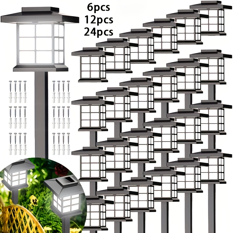24 12 6 solar outdoor lights 700ma solar   lights   long lasting led landscape lighting outdoor solar path lights solar garden lights outdoor solar path lights suitable for gardens courtyards landscapes and driveways