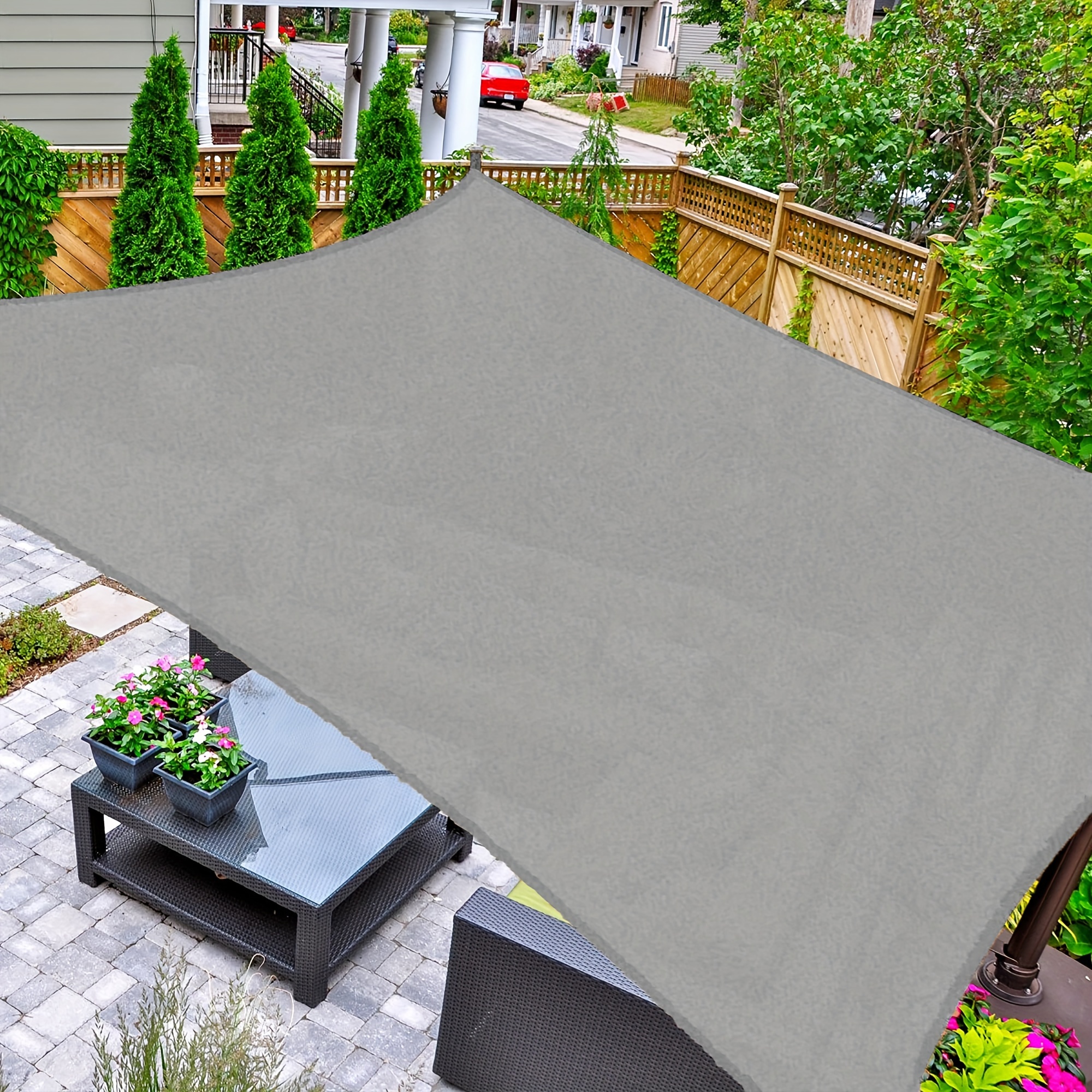 

Sun Shade Rectangle, 10' X 13' Uv Block Canopy For Patio Backyard Lawn Garden Outdoor Activities