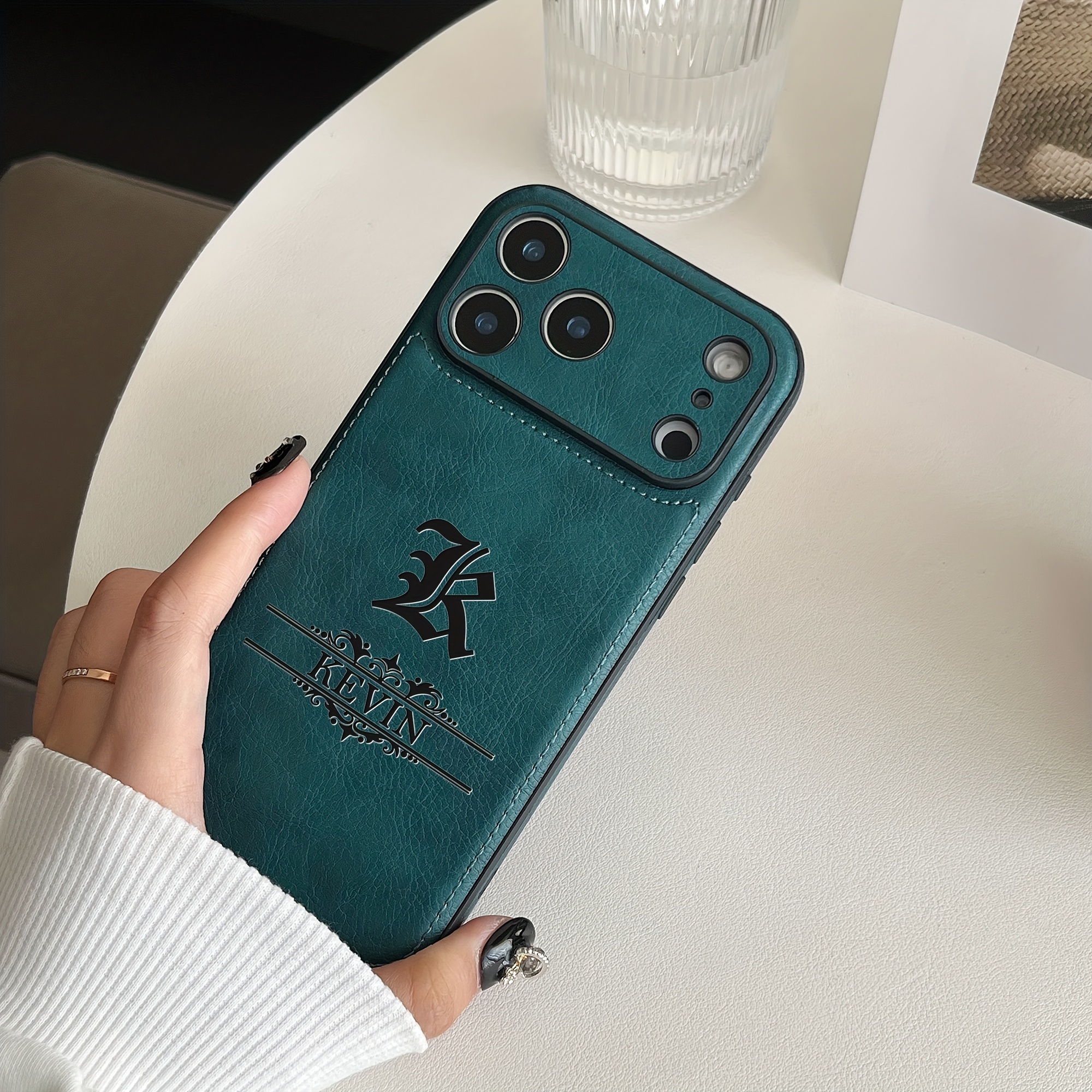 TEMU Phone Case: Personalized Letter Design Customized Name Initial Phone Case Compatible With Iphone 17 16 15 14 13 12 11 Pro Max 17 Air Gothic