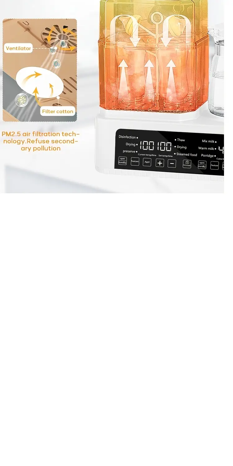 4 in 1 bottle warmer and kettle capacity 43 96 oz auto great for brewing bottles etc multi functional sterilizer holiday gift gift details 2