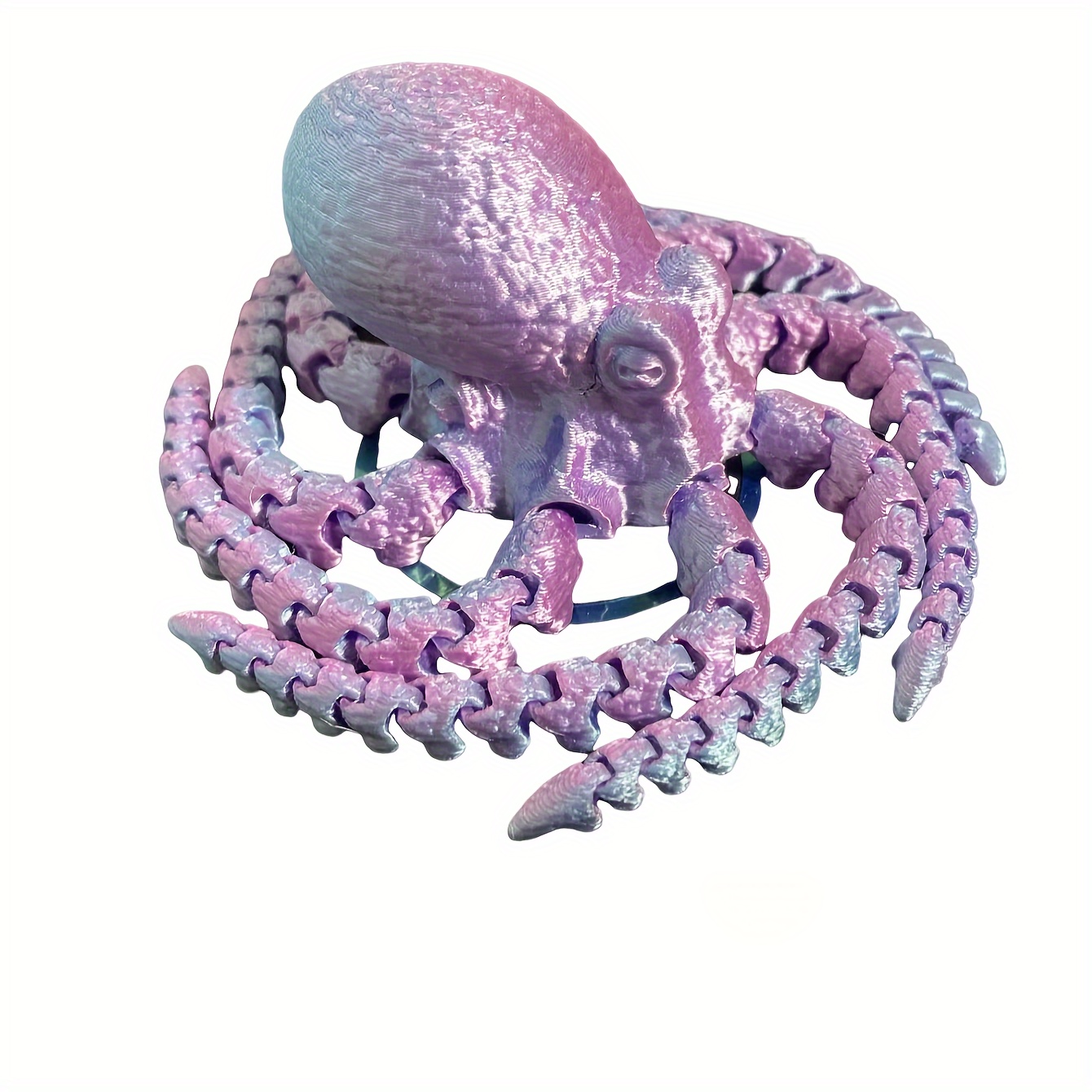 

1pc 3d Printed Colorful Octopus Figurine With Jointed Body, For Bookshelf Living Room Office Cabinet Tabletop Entryway Decor, Room Decor, Home Decor