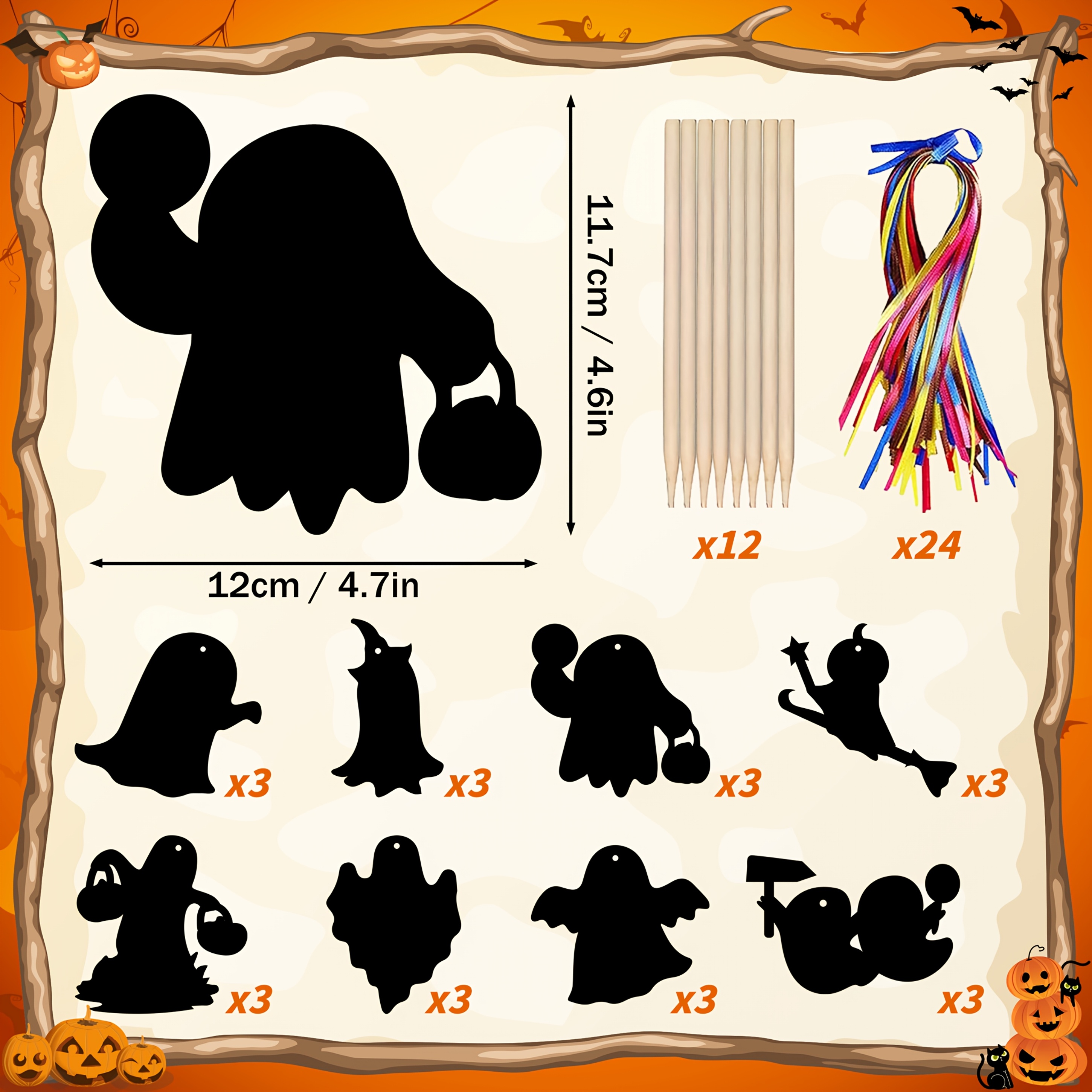 48/24 Cute Rainbow Craft Kits For Halloween Decorations, Birthday Gifts, And Classroom Fun Activities
