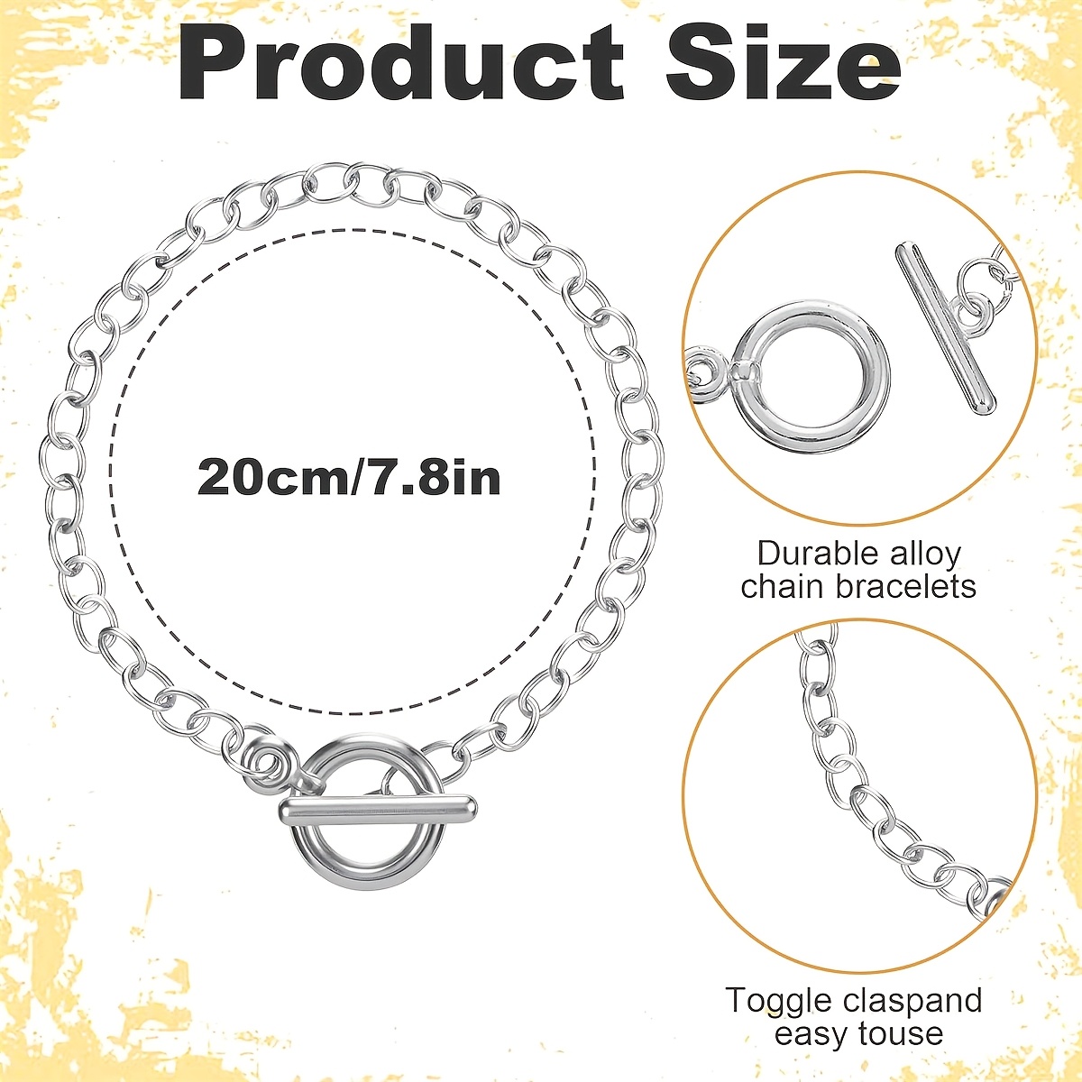 10pcs Charm Bracelet DIY Jewelry Making Kit for Women & Men
