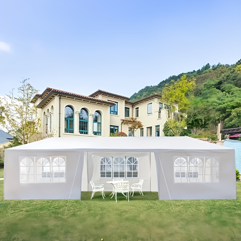 Party Event Canopy Life Choice Heavy-Duty 3.05x9.14meter Outdoor Party Tent with Removable Sidewalls and Double Doors - High-Quality Event Awning with Stake Ropes for Easy Setup, Large Capacity Wedding, BBQ, Beach Commercial/Home Outdoor Shelter