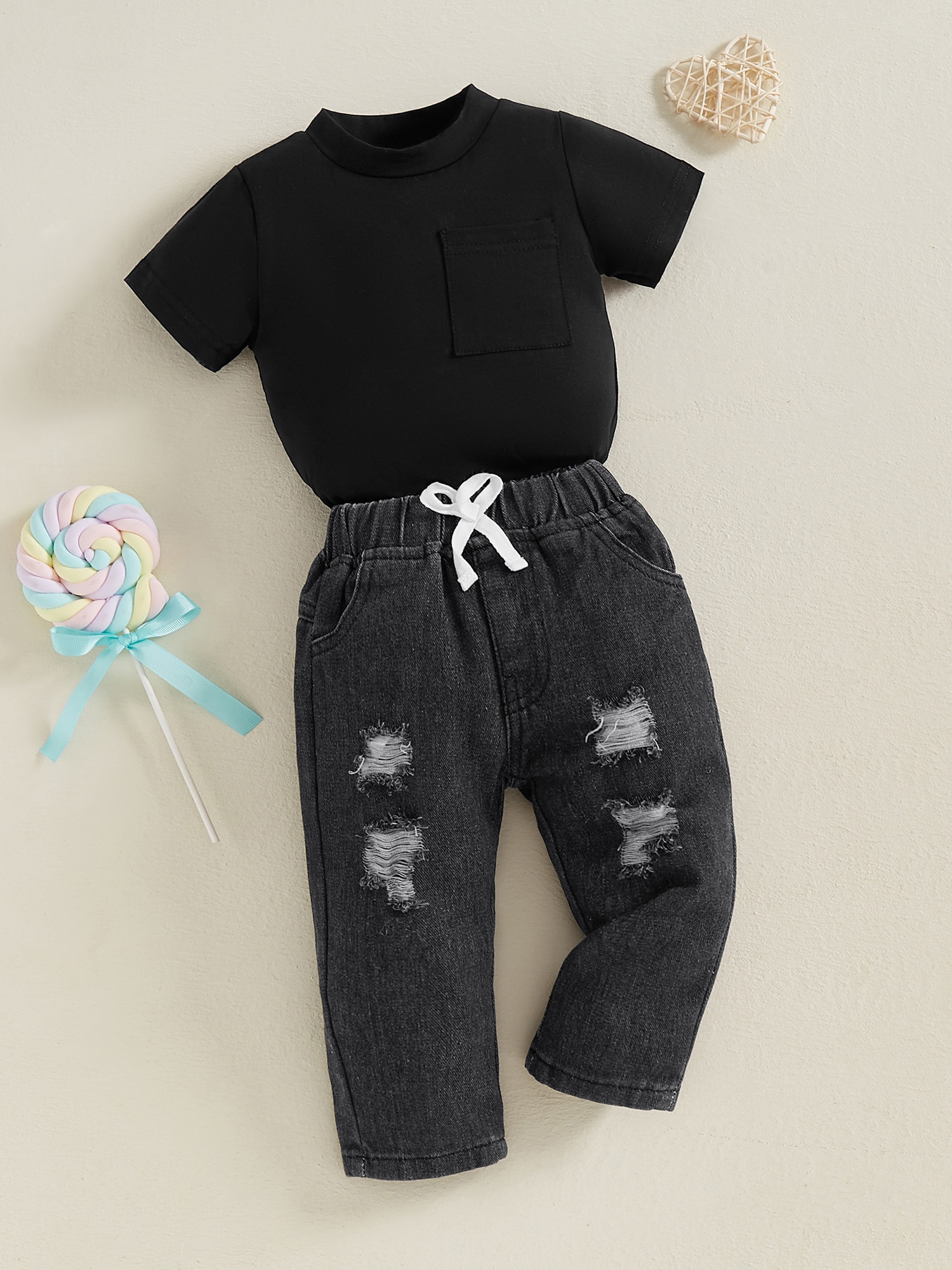baby boy denim jeans sold on Temu United States