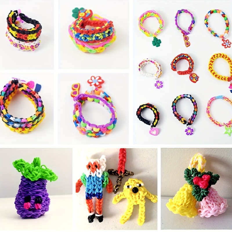 diy loom bands kit refill acrylic transparent s clips Temu Belgium