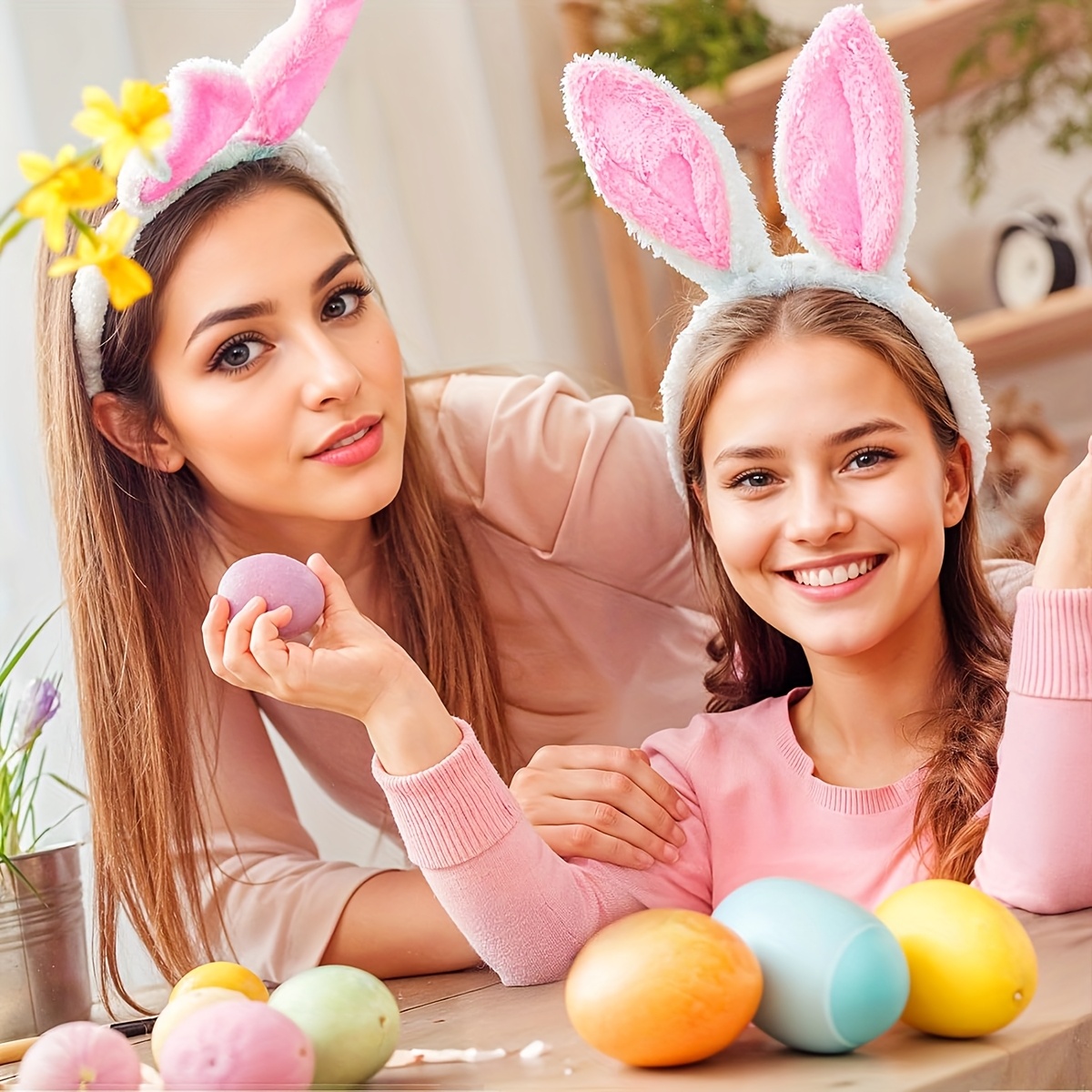 Konijn Haarband Grijs Lang Konijnenoren Staart Bugs Bunny Paashaas kopen