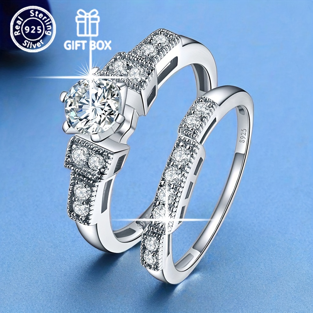 

2pcs Women's S925 Engagement , , , , , Decoration, Weight 4.26g