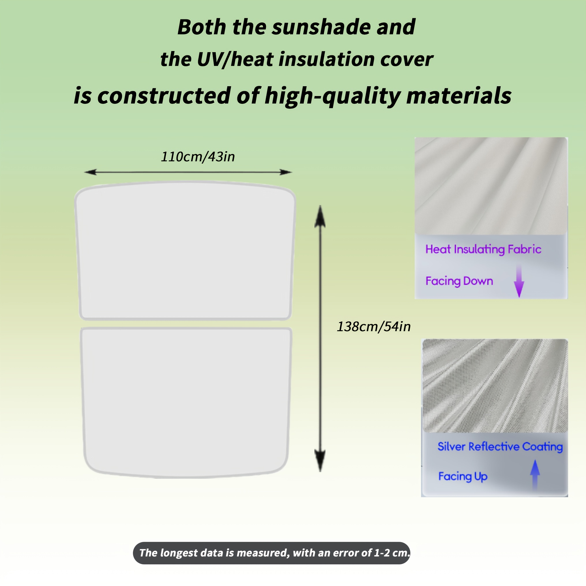 TEMU per Tesla , Parasole a Clip Facile da Installare con Isolamento Termico e Protezione UV, Copertura Pieghevole per Finestrino del , Modelli