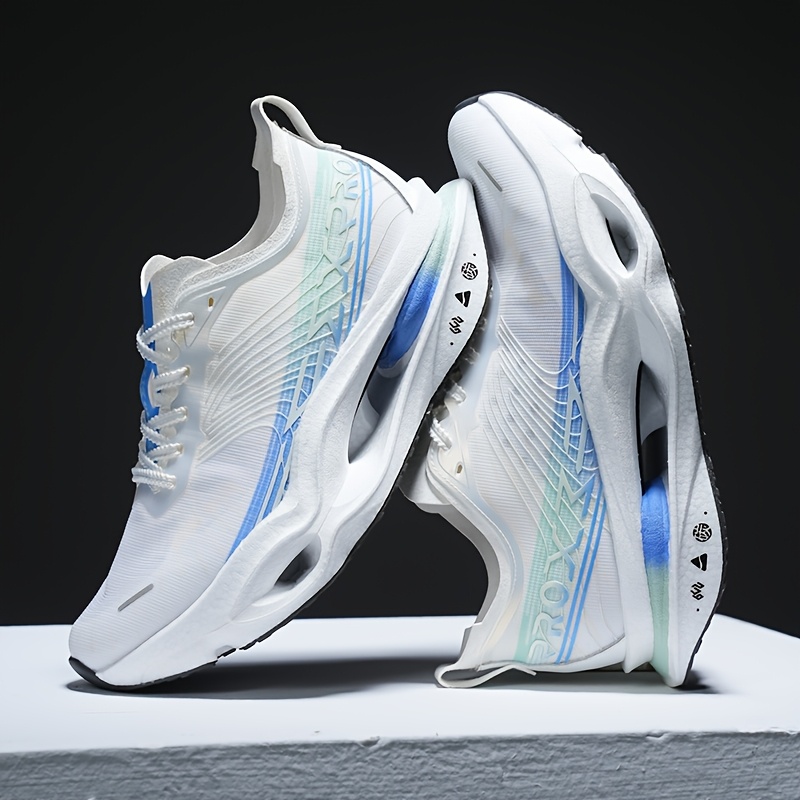 Fly Electric 6U Collaboration Cyber Running Shoes Carbon Plate Anti-Torsion Student Running Shock Absorption Breathable Racing Sneakers