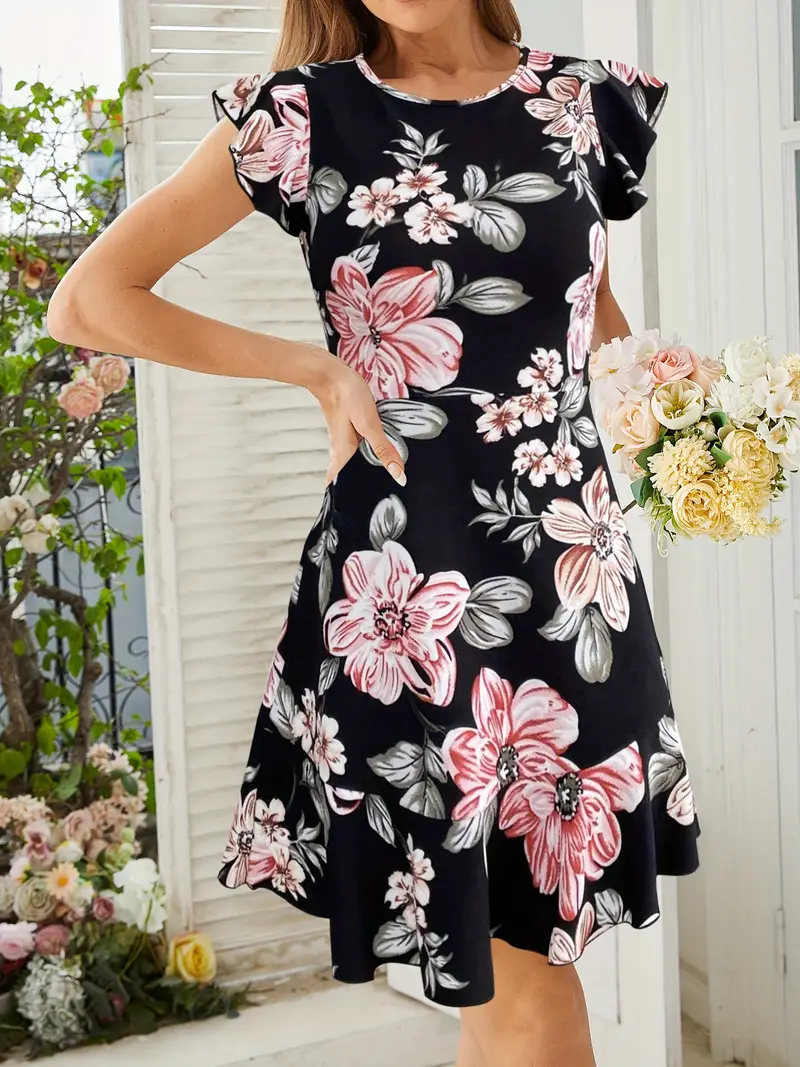 Saloni Cece Cece Ruffled Floral Print Dress Women's Shift Dresses CeCe Dresses Clothing 6pm Saloni Cece Cece Ruffled Floral Print Dress Women's Shift Dresses CeCe Dresses Clothing 6pm