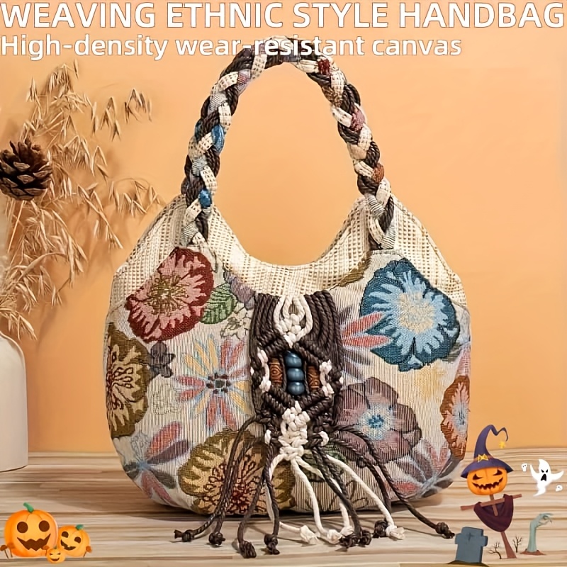 Handmade Ethnic Embroidered Crossbody Bag - Boho Mini Purse For Phone & Essentials