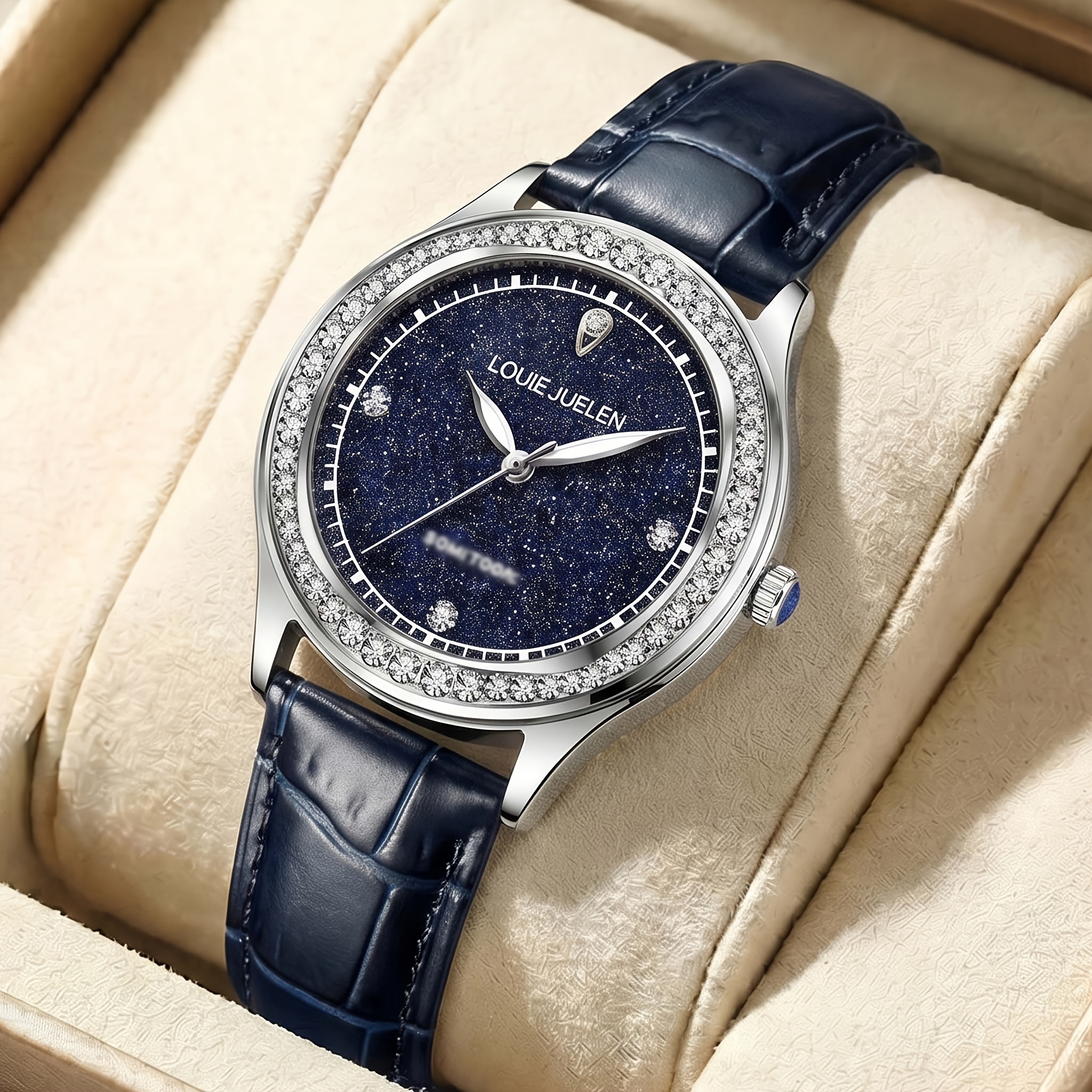 Image of Women' Watch Luxury Flashing Starry Sky Decoration Mechanical Dial Casual Fashion Suitable For Birthday Gifts Christmas Gifts Family Gifts
