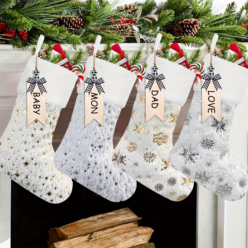 

4pcs, Christmas , Christmas Decoration , Christmas Hot Stamping