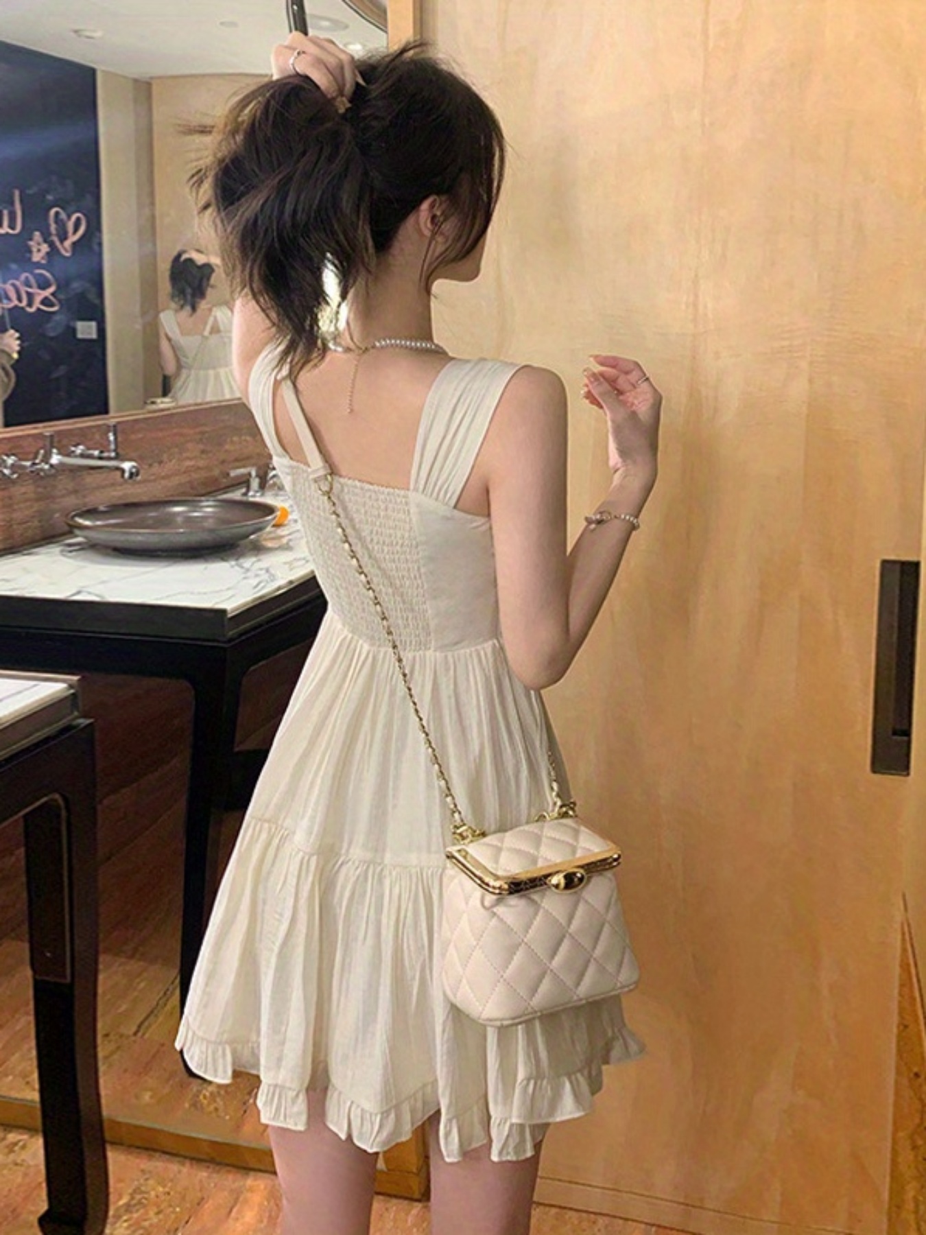 womens sleeveless a line cami dress front buttons knee - Temu