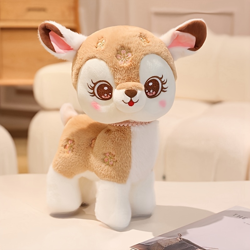 Image of 25cm/9.84in Starry Deer Plush Toy Reindeer Elk Decoration Figure With Deer Doll Rag Doll Simulation Upscale Delicate Birthday Easter Valentine's Day Gift