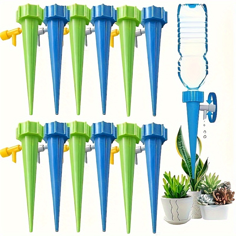 

5/10pcs, Automatic Watering Device Lazy People Business Trip Timing Adjustable Watering Artifact Household Water Dispenser, Watering Sprinkler Nozzle, Flower Watering Device, Gardening Lawn Supplies